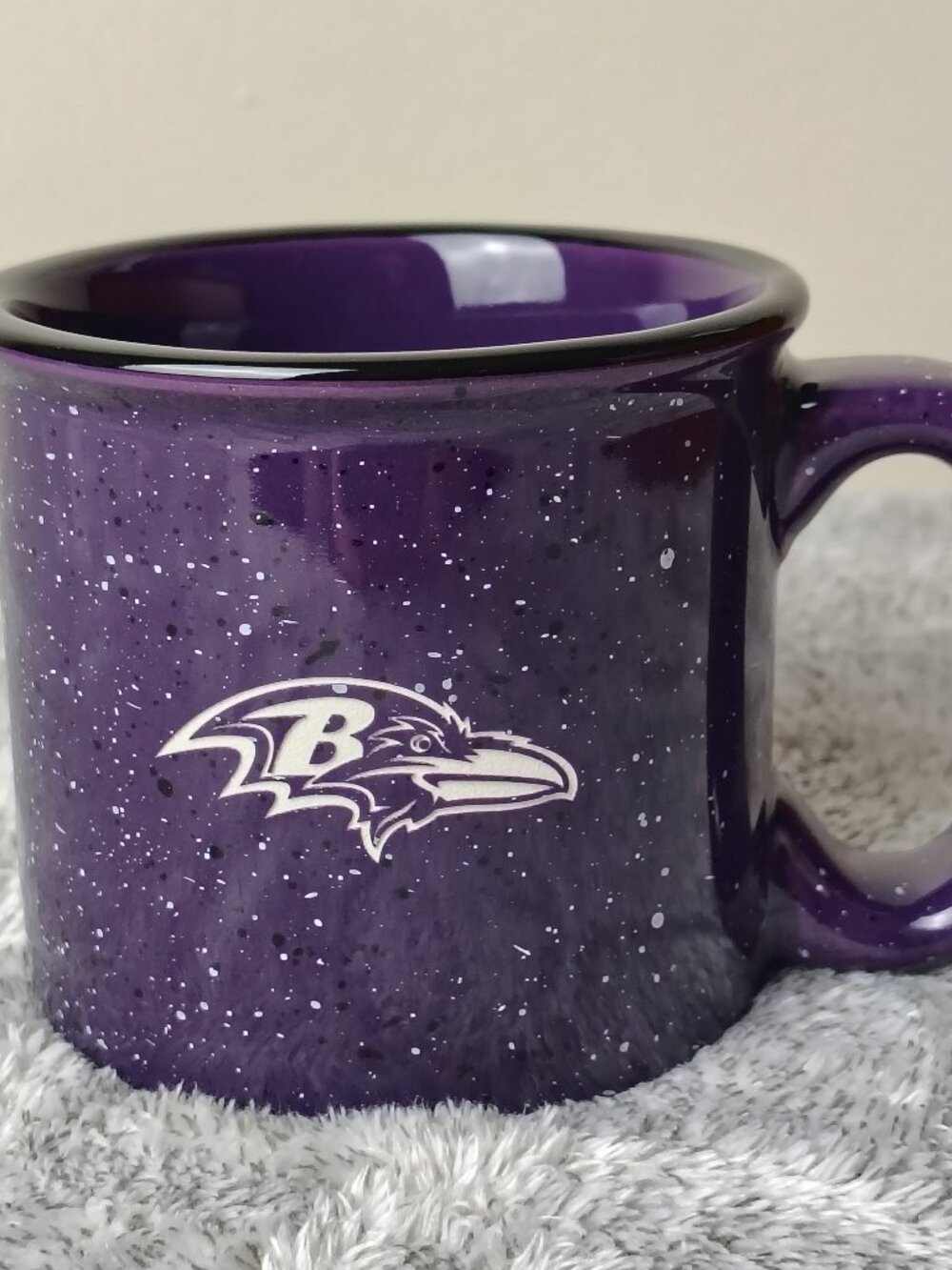 BALTIMORE RAVENS Mug Purple 12oz Campfire Laser Engraved Logo NFL AFC Football